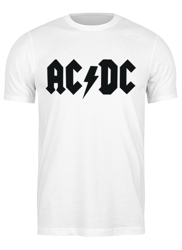 

Футболка мужская Printio Ac/dc белая S, Ac/dc