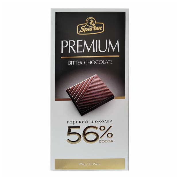 Шоколад Спартак Premium горький 56% 95 г