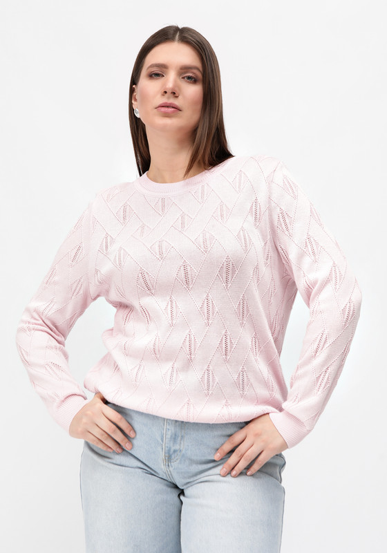 

Джемпер женский Vivawool 312376 розовый 52 RU, 312376