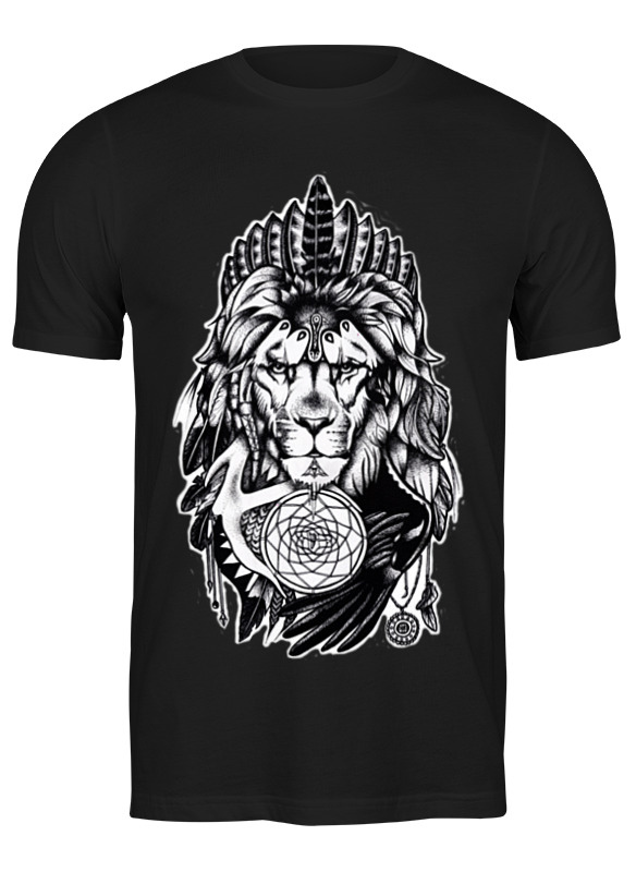 

Футболка мужская Printio The lion черная S, Черный, The lion