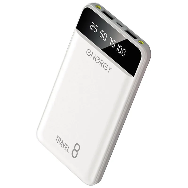 

Мобильный аккумулятор ENERGY Power Bank 8000 Travel белый 103581