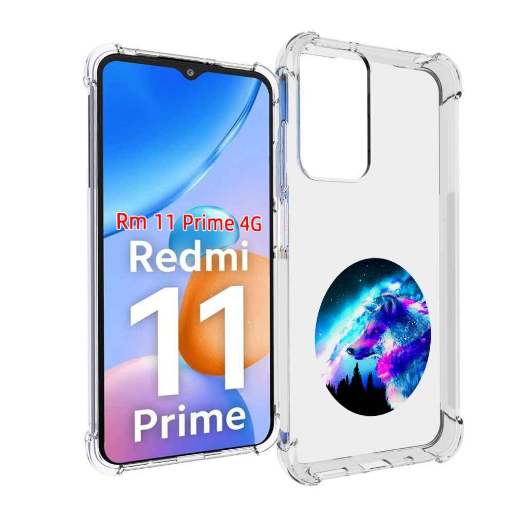 

Чехол MyPads голубой волк для Xiaomi Redmi 11 Prime 4G, Прозрачный, Tocco
