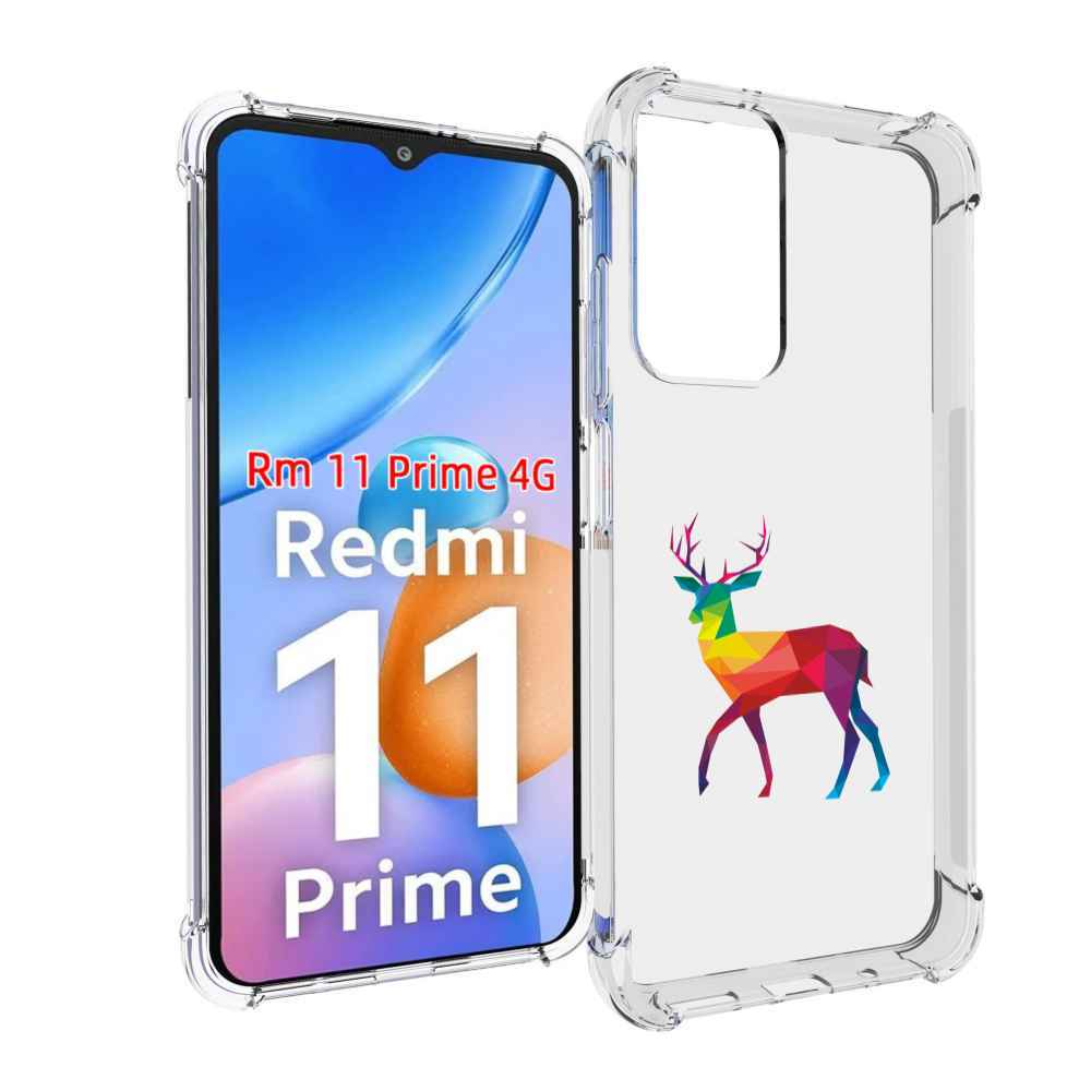 

Чехол MyPads геометрический олень для Xiaomi Redmi 11 Prime 4G, Прозрачный, Tocco