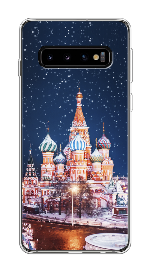 

Чехол на Samsung Galaxy S10 "Москва 1", Коричневый;синий;белый, 27050-1