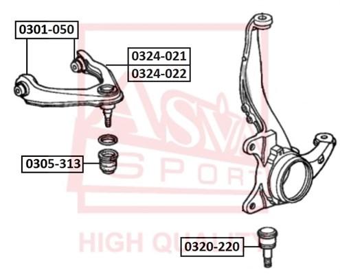 

Рычаг подвески ASVA 0324022