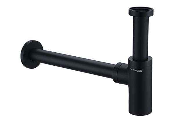 

Сифон WasserKraft A094 для раковины, покрытие Soft-touch, Черный