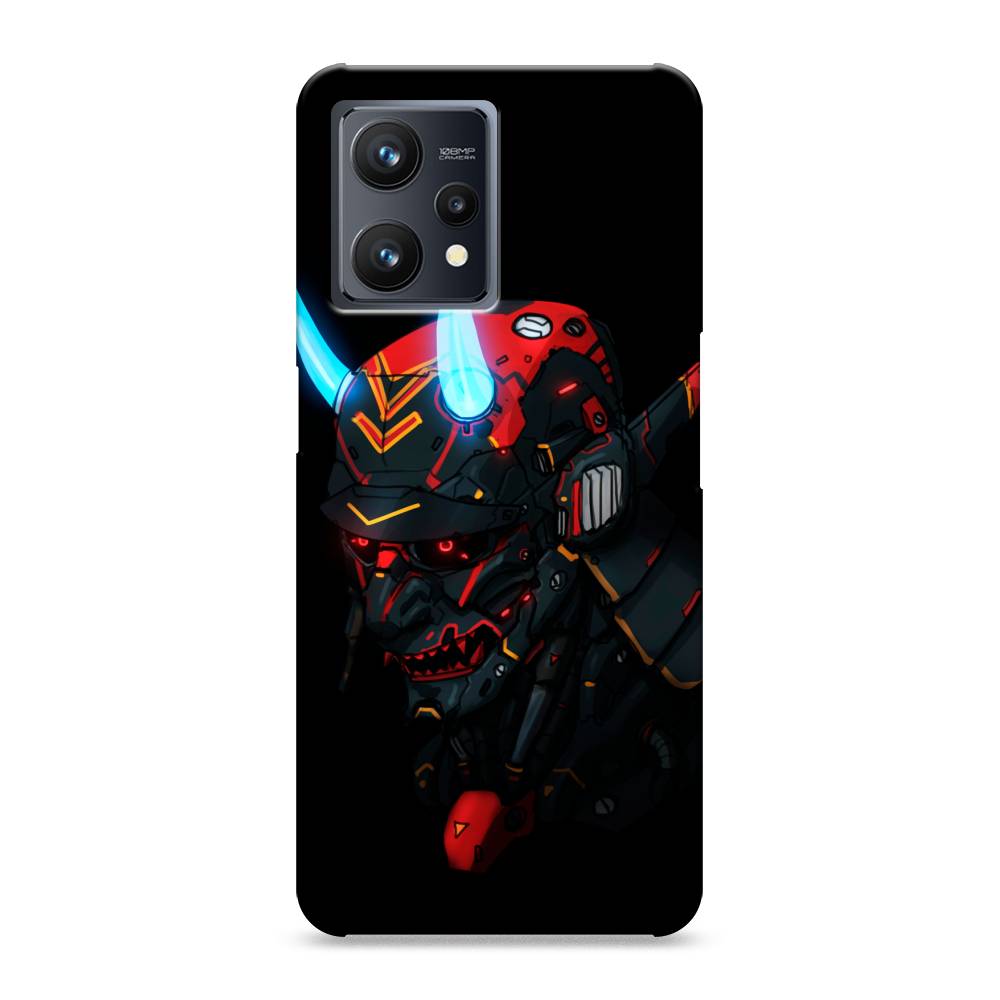 

Пластиковый чехол "Неоновый самурай" на Realme 9 Pro Plus, 258720-5