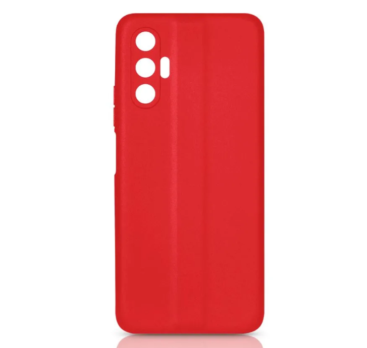 Чехол DF для Tecno Pova 3 Silicone Red tCase-09