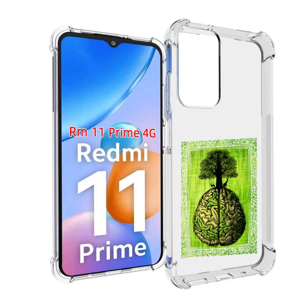 

Чехол MyPads абстракция здоровый мозг для Xiaomi Redmi 11 Prime 4G, Прозрачный, Tocco