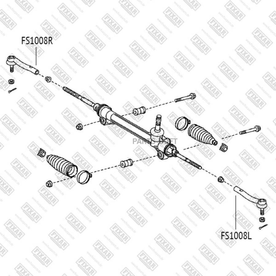 

FIXAR FS1008L Наконечник рулевой тяги левый