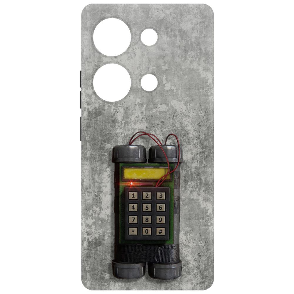 

Чехол-накладка Krutoff Soft Case Cтандофф 2 - C4 для Poco M6 Pro 4G черный
