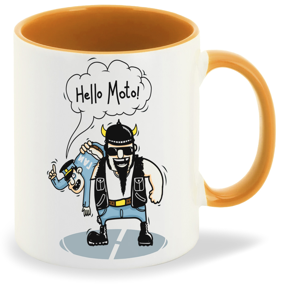 

Кружка CoolPodarok Прикол Hello Moto, Прикол Hello Moto
