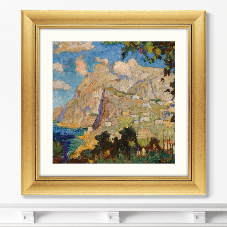 

Репродукция картины в раме VIEW OF MONTE SOLARO CAPRI 1940г. Размер картины: 60,5х60,5см