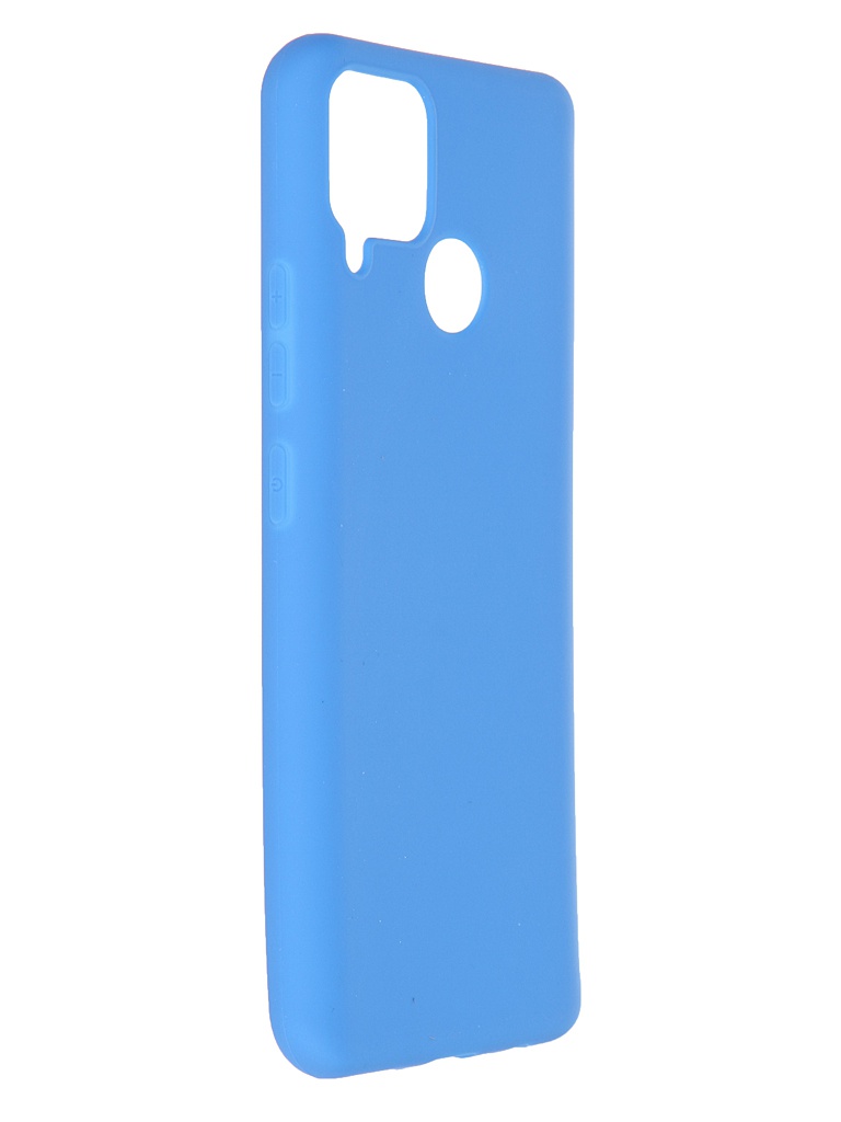 фото Чехол neypo для realme c15 soft matte silicone blue nst18933