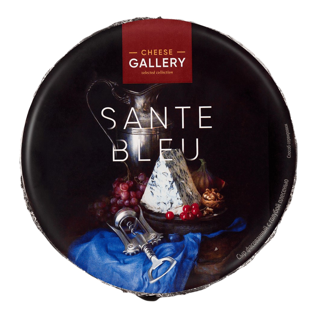 Сыр gallery. Сыр с голубой плесенью "sante bleu Cheese Gallery" 50% 1кг. Чиз Гэллери. Санта Блю. Сыр мягкий Cheese Gallery sante bleu с голубой плесенью 50 100 г.