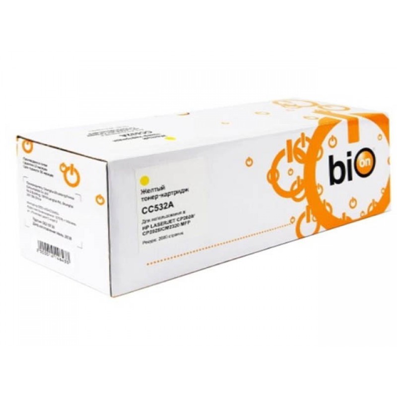 Картридж Bion BCR-CC532A Yellow для HP LJ Color CP2020/CP2025/CM2320/MFP/LJ Color Pro 300