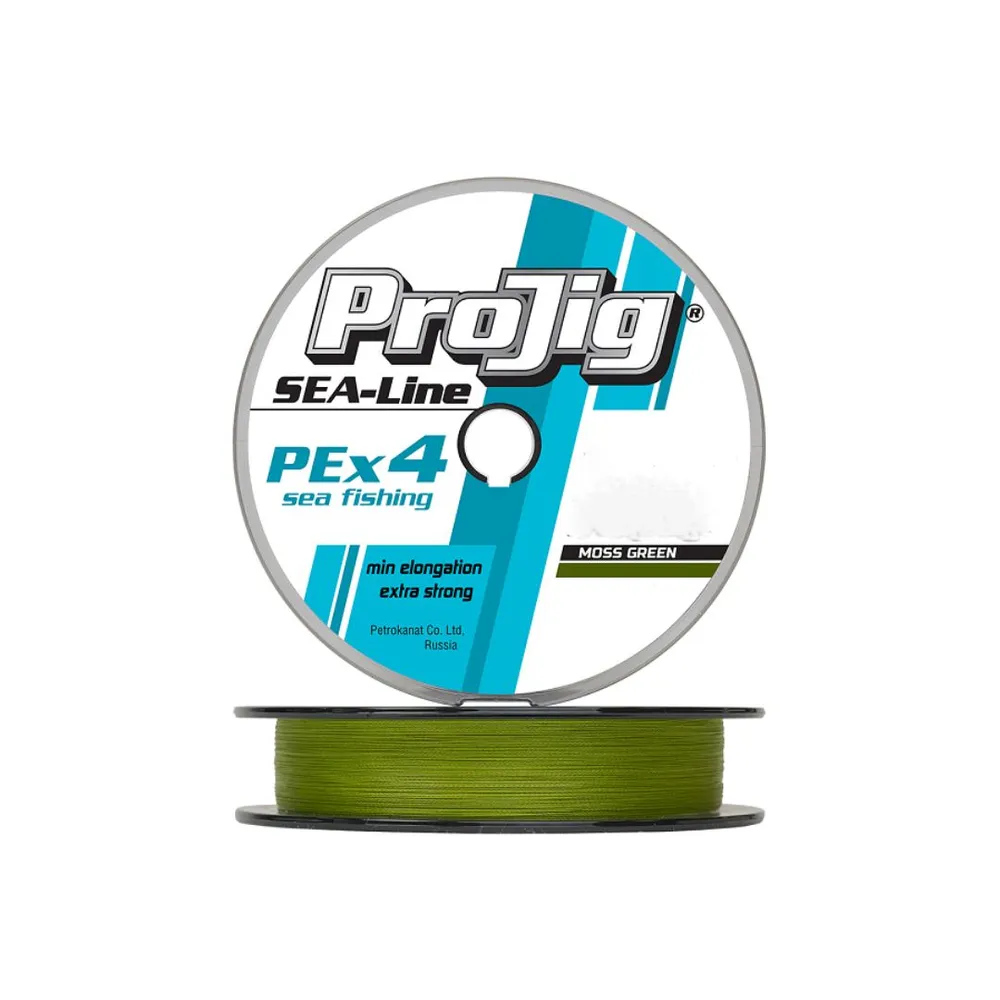 Плетеный шнур для рыбалки ProJig SEA Line (Projig / 0.45 / 50 / 7.5 / хаки / moss green)