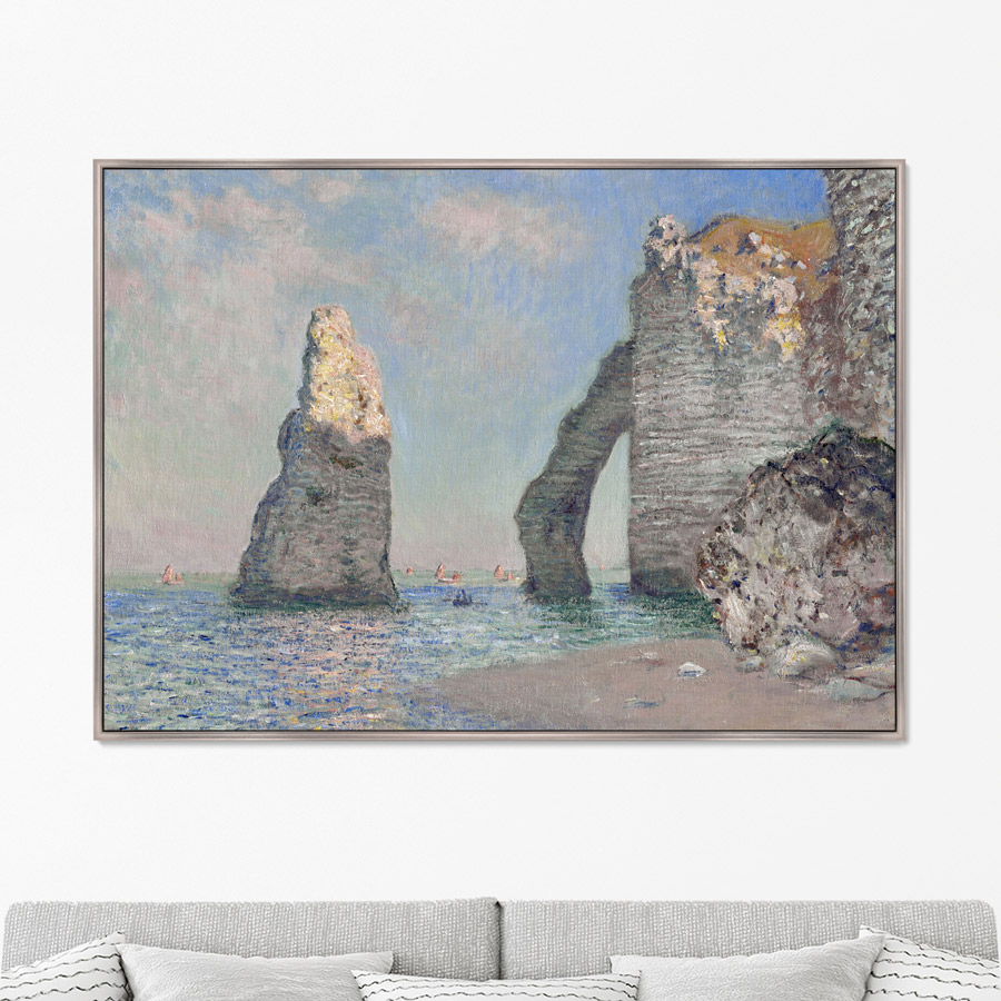 

Репродукция картины на холсте The Rock Needle and the Porte d'Aval 1885г. Размер 75х105см