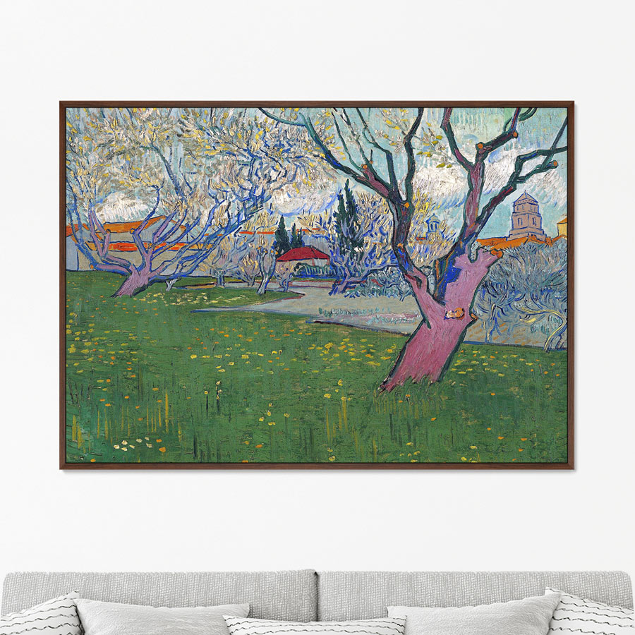 

Репродукция картины на холсте View of Arles with Trees in Blossom 1889г. Размер 75х105см