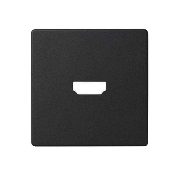 Накладка S82 Concept Матовый черный, Накладка для розетки HDMI