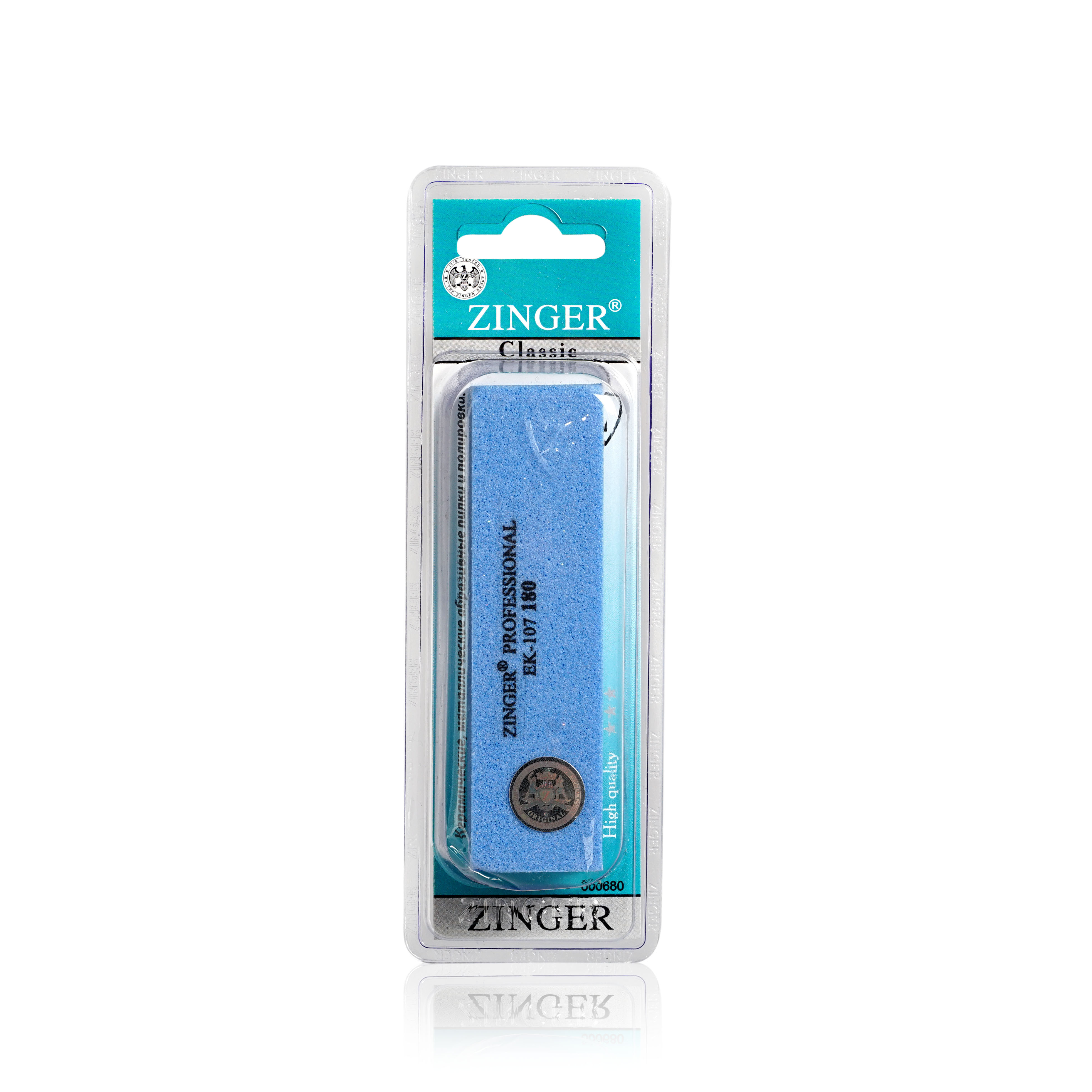 Пилка для ногтей Zinger шлифовка брусок брусок для шлифования тундра пластиковый металлические зажимы 210 х 105 мм