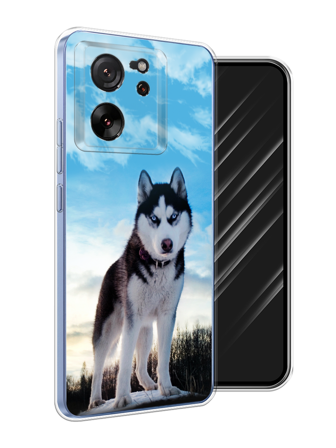 

Чехол Awog на Xiaomi 13T Pro Про "Хаски 3", Белый;черный;голубой, 319950-1