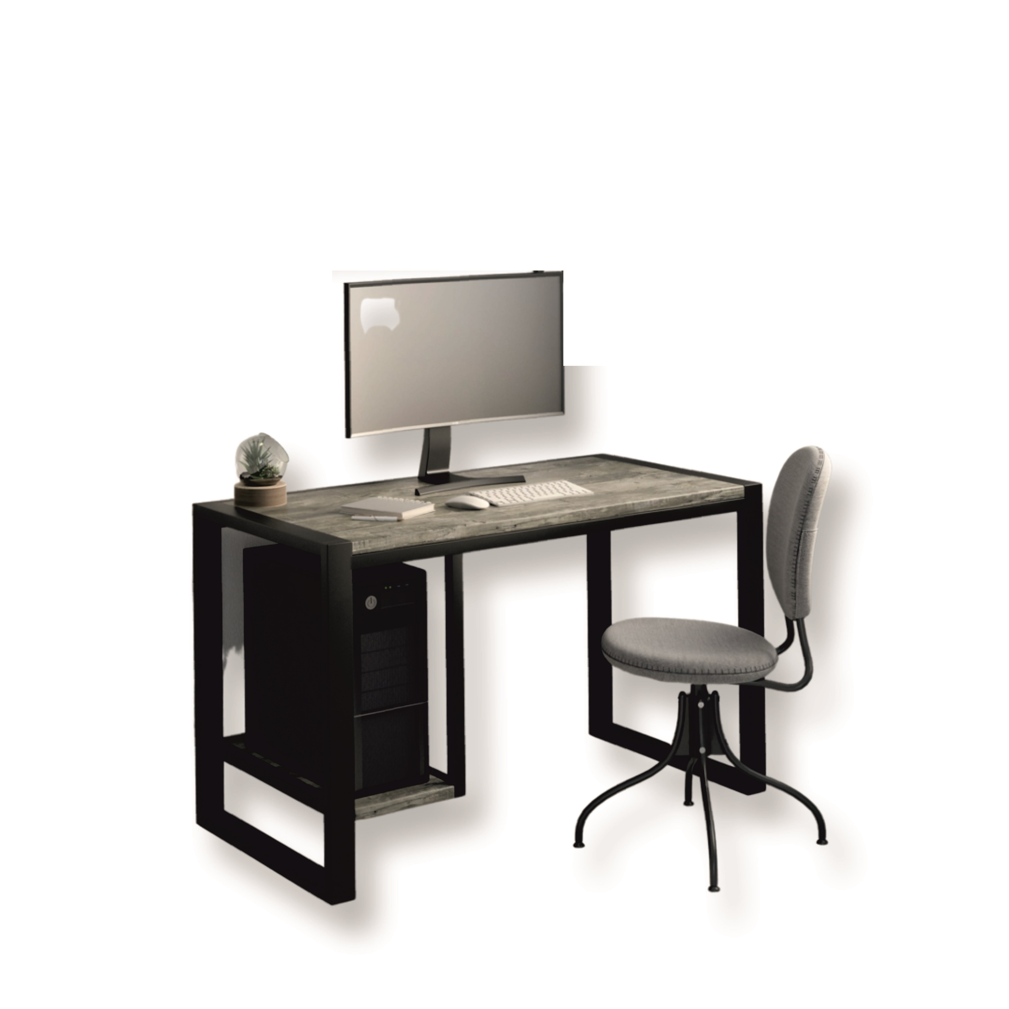Компьютерный стол, письменный стол LOFTWELL в стиле ЛОФТ Modern Plus Country
