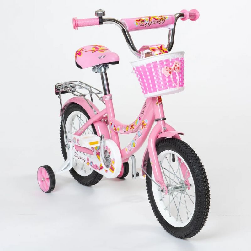 Велосипед розовый 14. Велосипед Zigzag Foris 14" розовый. 18 Велосипед Zigzag Foris малиновый. Велосипед двухколесный Zigzag Foris 18. 16" ТМ Zigzag Foris фиолетовый, велосипед.