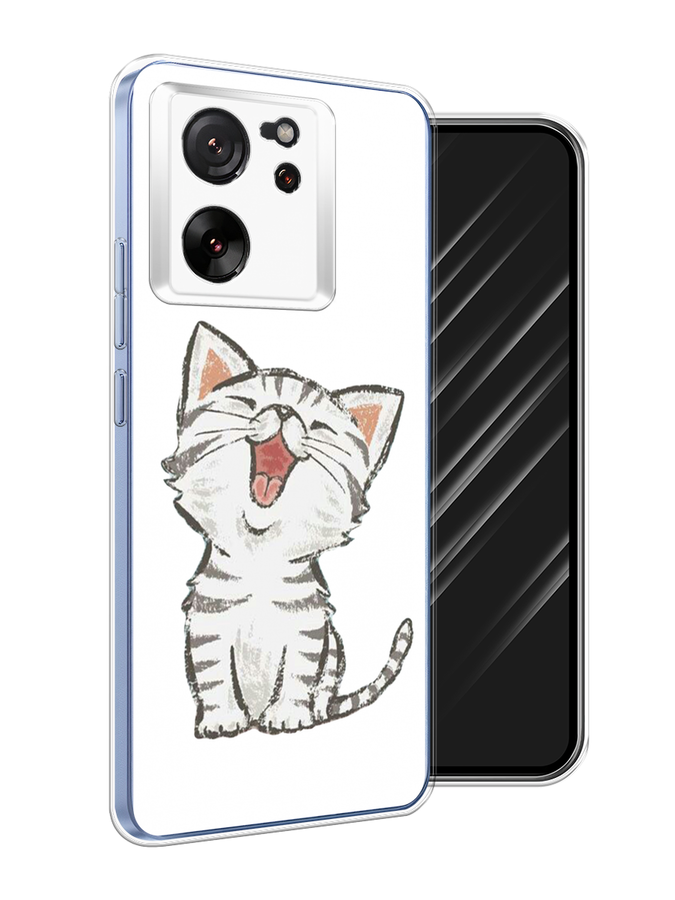 

Чехол Awog на Xiaomi 13T Pro Про "Котенок рисованный", Серый;белый, 319950-1