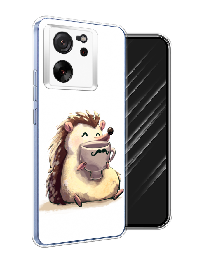 

Чехол Awog на Xiaomi 13T Pro Про "Еж кофеман", Белый;коричневый;бежевый, 319950-1