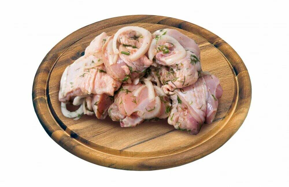 

Шашлык из курицы охлажденный +-1,1 кг