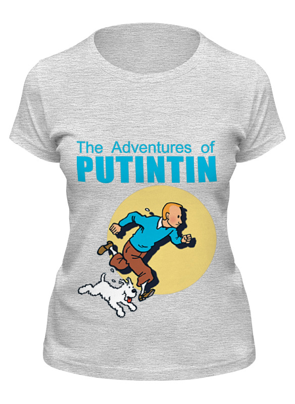 

Футболка женская Printio Приключения путина серая S, Серый, Приключения путина