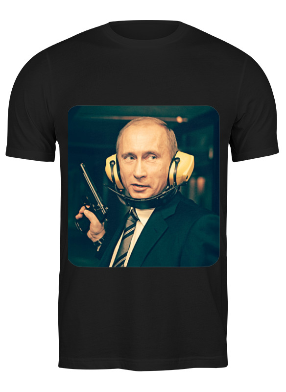 

Футболка мужская Printio Vladimir putin черная S, Черный, Vladimir putin