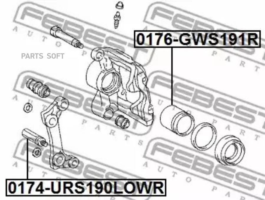 

Поршень суппорта торм.зад.toyota mark x grx130 2009-