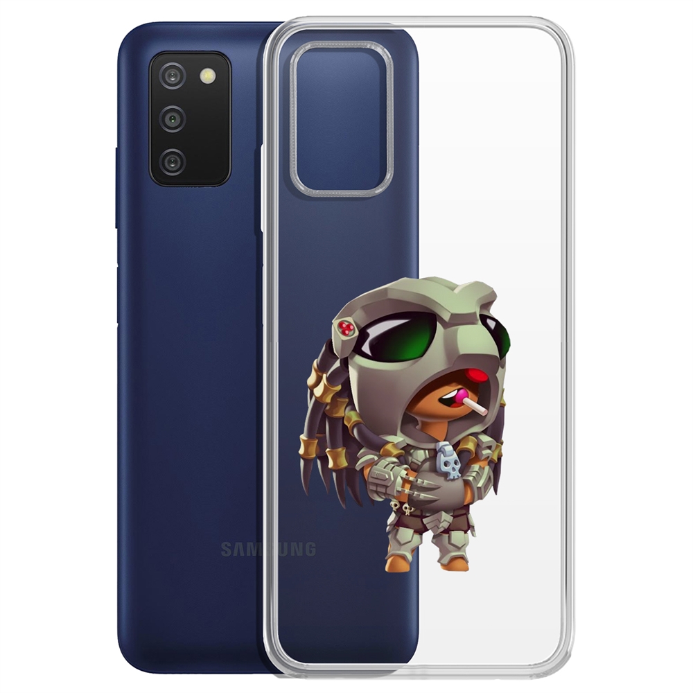 

Чехол-накладка Brawl Stars-Леон Хищник для Samsung Galaxy A03s (A037), Прозрачный