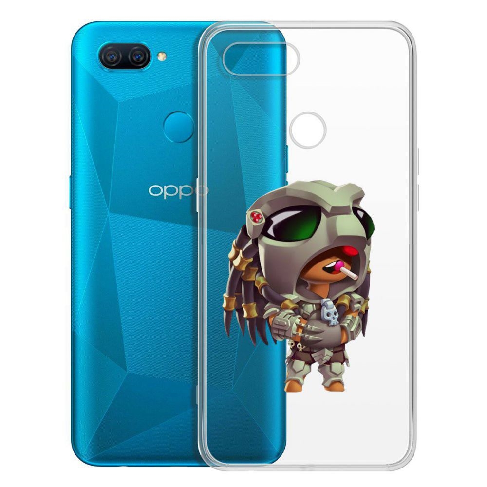 

Чехол-накладка Brawl Stars-Леон Хищник для OPPO A12/A11k/A7/A5s, Прозрачный