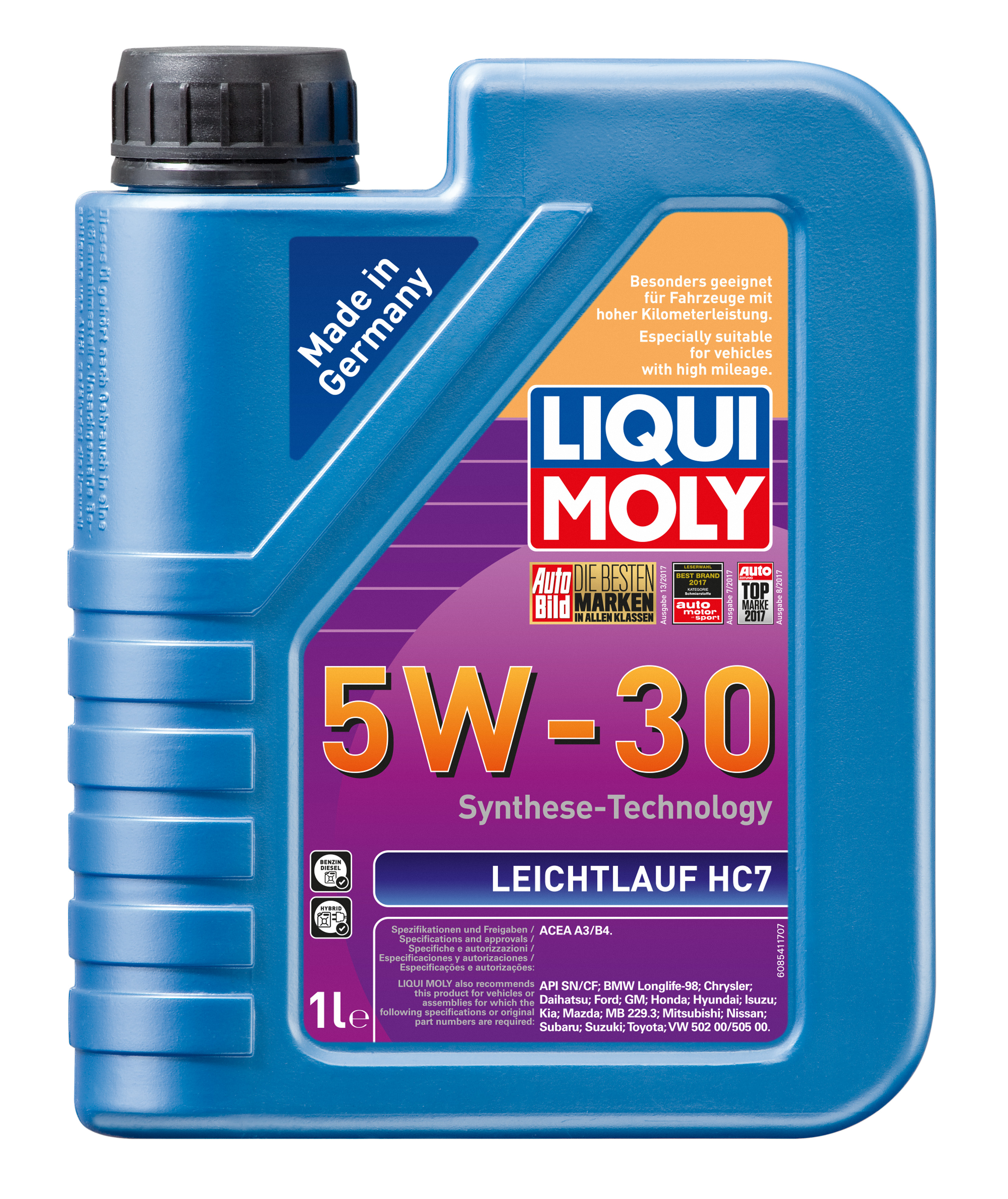 Моторное масло LIQUI MOLY leichtlauf hc7 5W30 1л