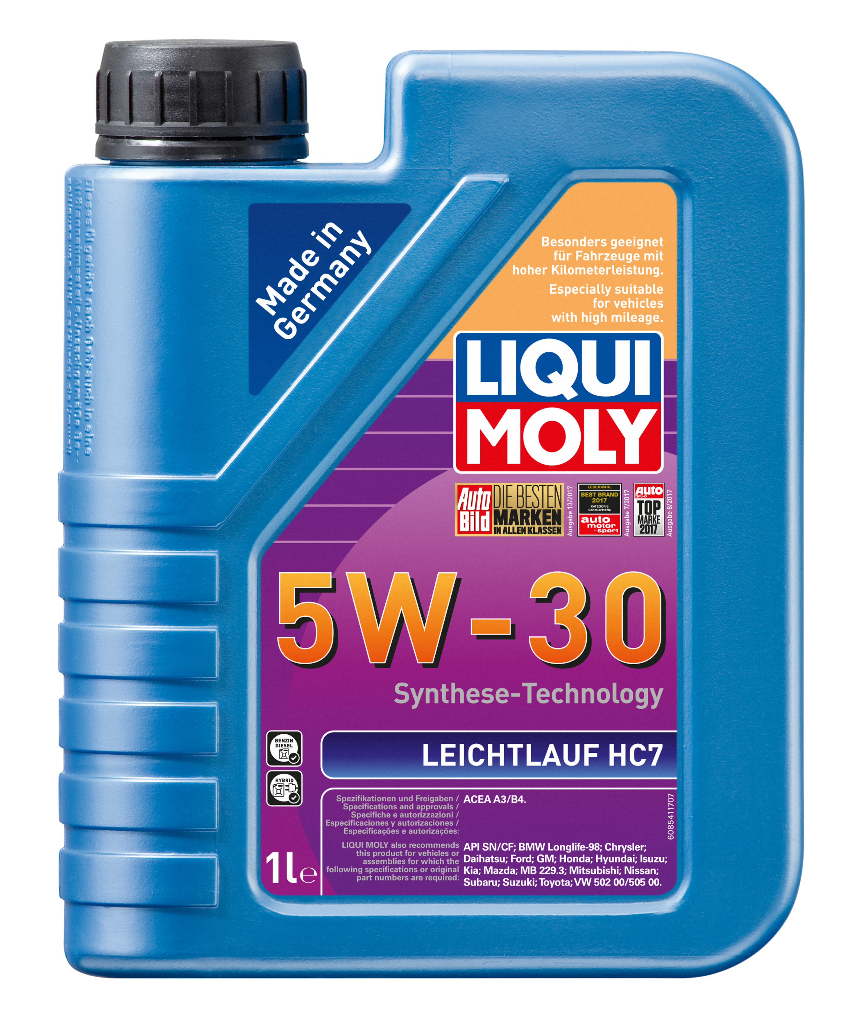 

Моторное масло LIQUI MOLY leichtlauf hc7 5W30 1л