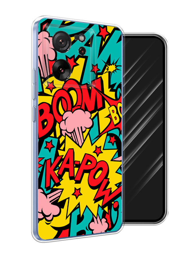 

Чехол Awog на Xiaomi 13T Pro Про "Постер pop art", Бирюзовый;желтый;красный, 319950-1