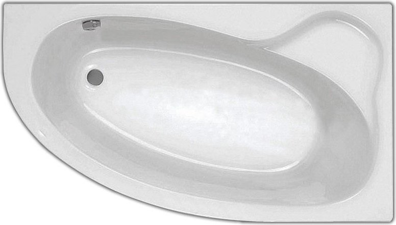 фото Акриловая ванна santek эдера 170х110 без гидромассажа правая
