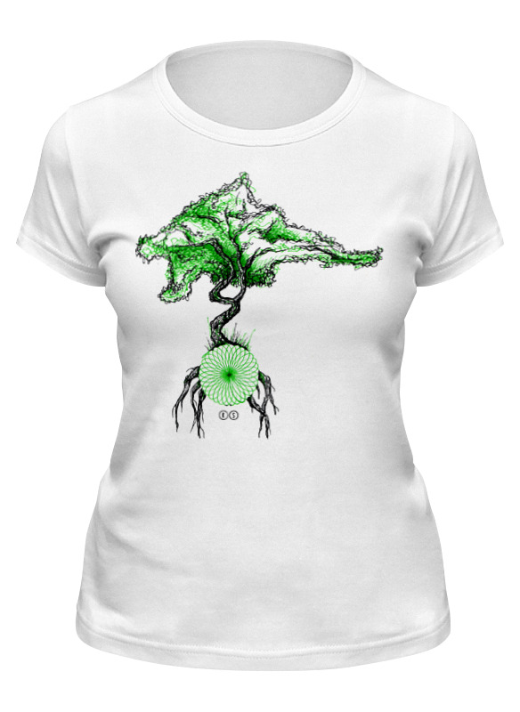

Футболка женская Printio Green 1 белая S, Белый, Green 1