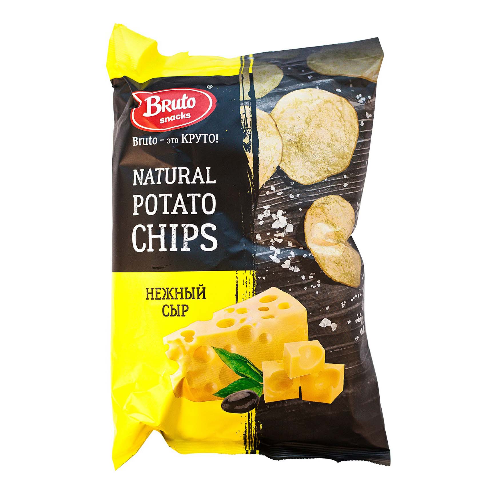

Чипсы картофельные Bruto Natural Potato Chips нежный сыр 150 г