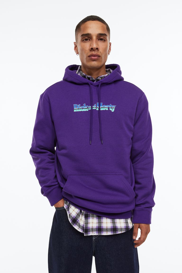 

Худи мужское H&M 0846933110 фиолетовое L (доставка из-за рубежа), Фиолетовый, 0846933110
