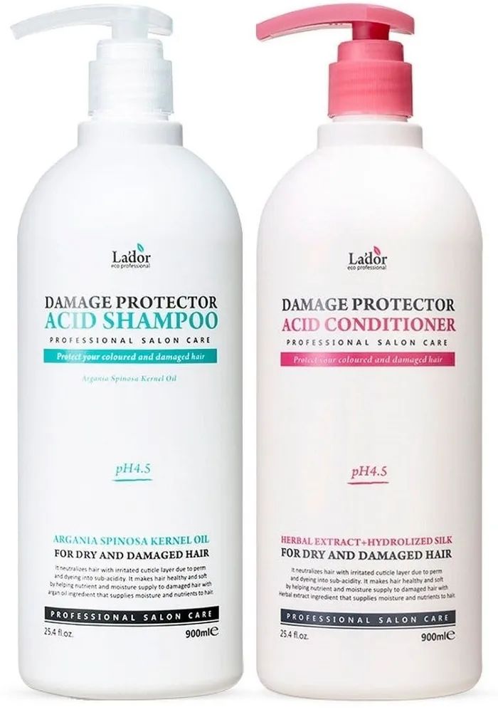 

Шампунь и кондиционер La'dor Damaged Protector Acid Shampoo & Conditioner, 2 х 900 мл