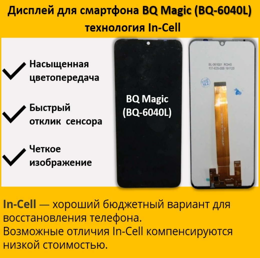 Дисплей для смартфона BQ Magic (BQ-6040L), технология In-Cell