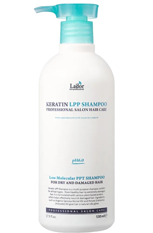 Шампунь Lador Keratin LPP Shampoo бессульфатный с кератином 530 мл 1199₽