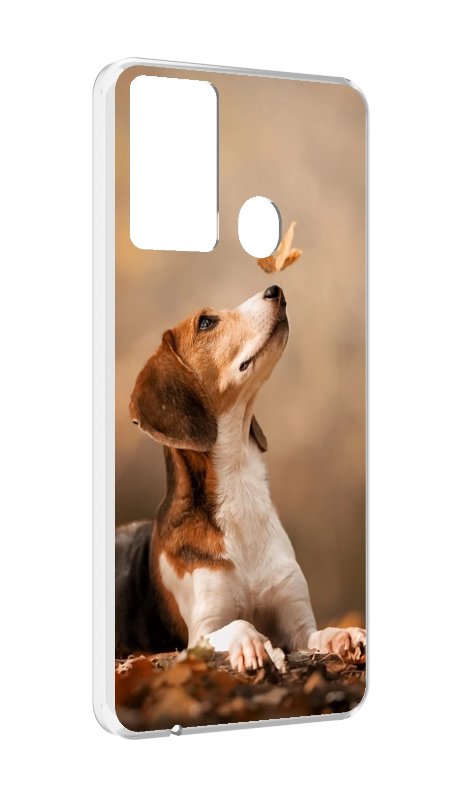 

Чехол MyPads бигль-собака для Itel P37/Itel Vision 2S, Прозрачный, Tocco