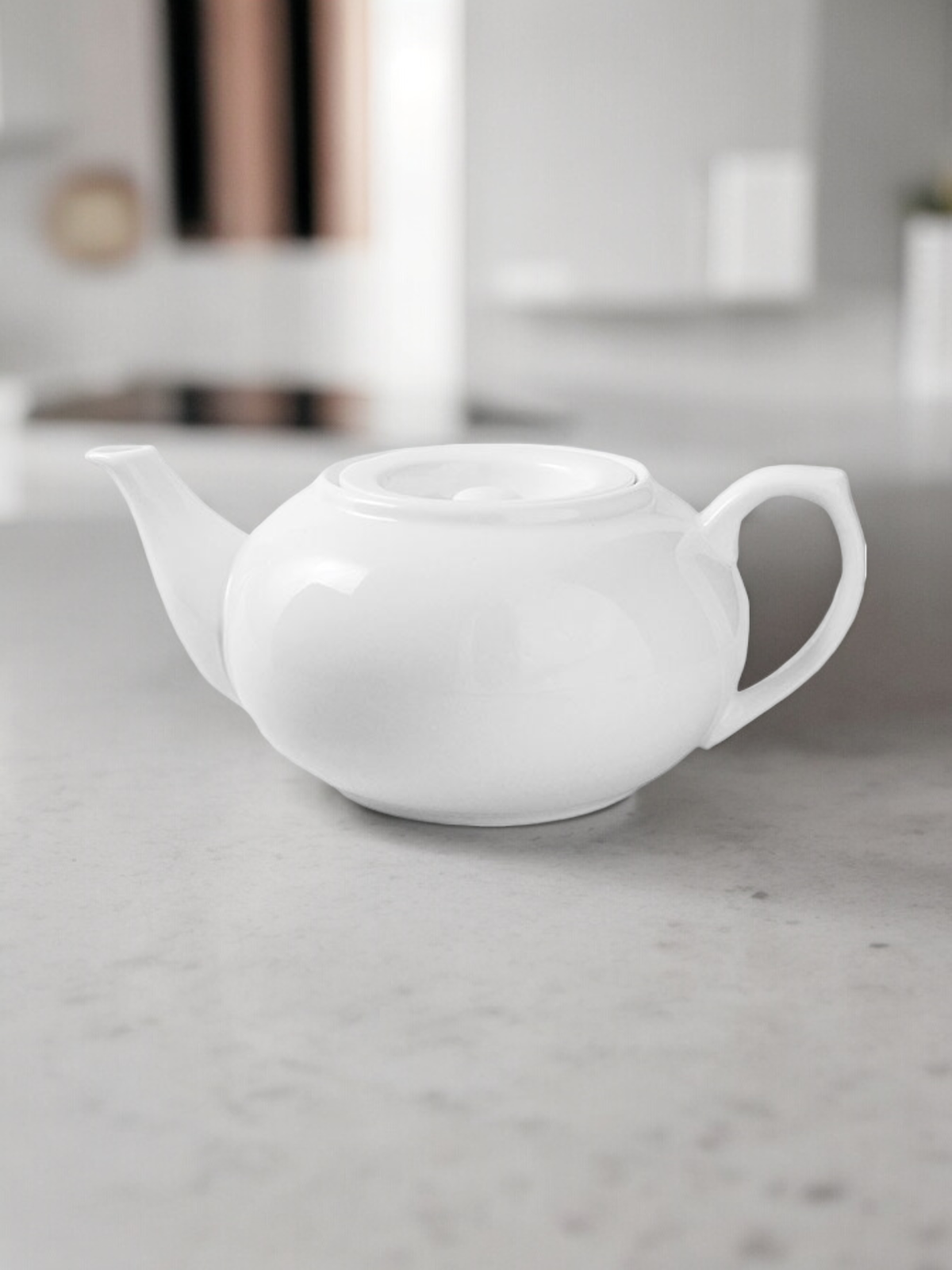 Чайник заварочный Kunstwerk, фарфоровый, белый