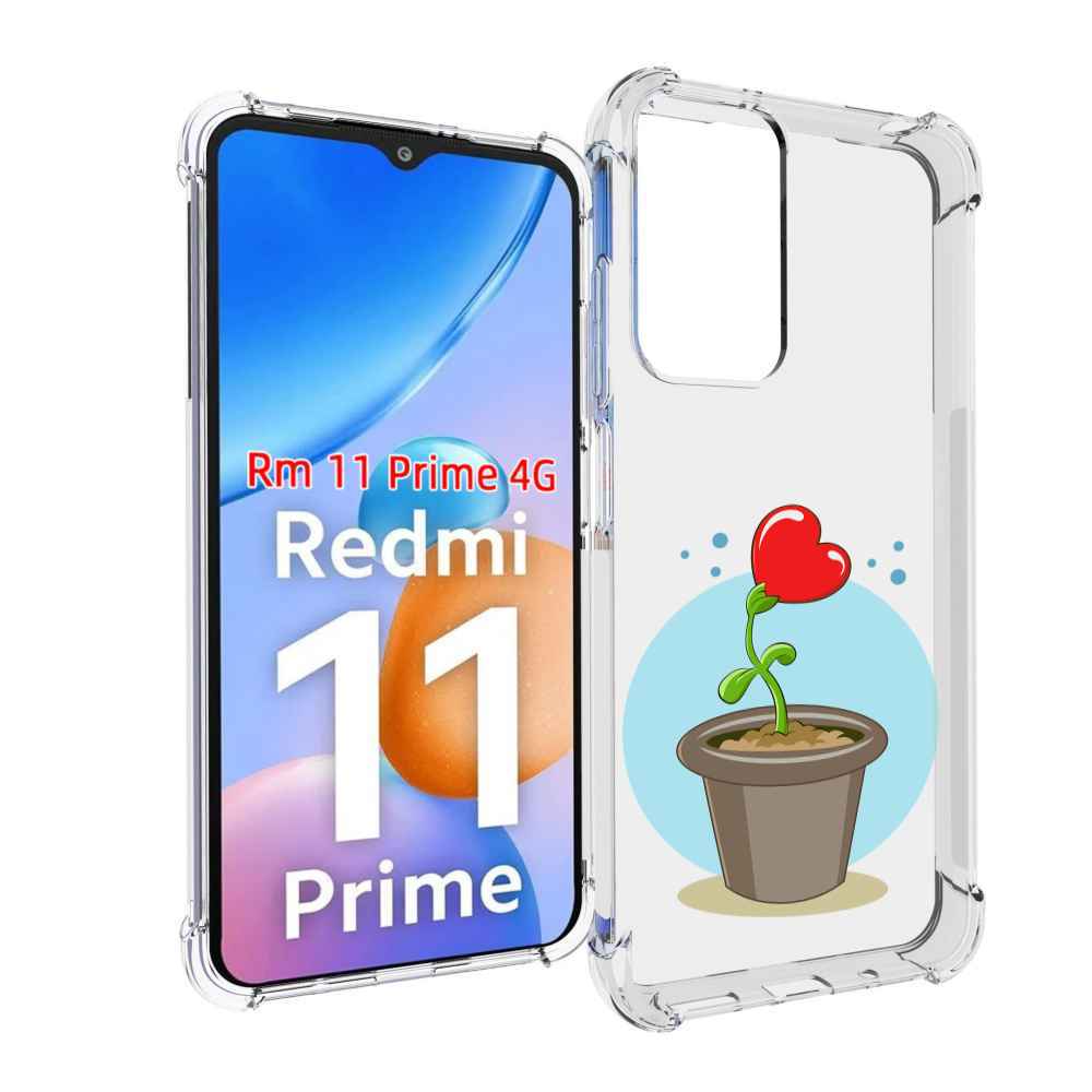 

Чехол MyPads Растение любви 14 февраля для Xiaomi Redmi 11 Prime 4G, Прозрачный, Tocco