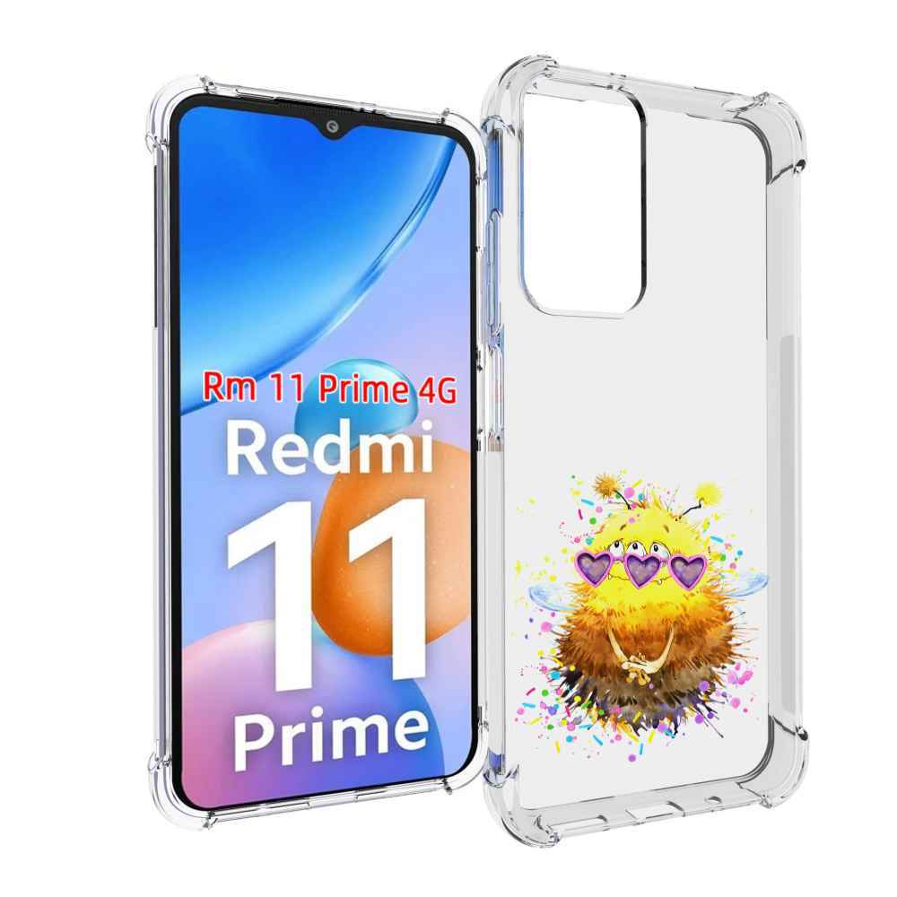 

Чехол MyPads Пушитый шмель для Xiaomi Redmi 11 Prime 4G, Прозрачный, Tocco